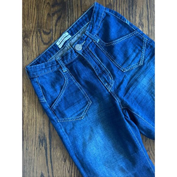 ONE X ONE TEASPOON Free People Women’s 26 Runaway Cropped Flare Jeans - Picture 9 of 14